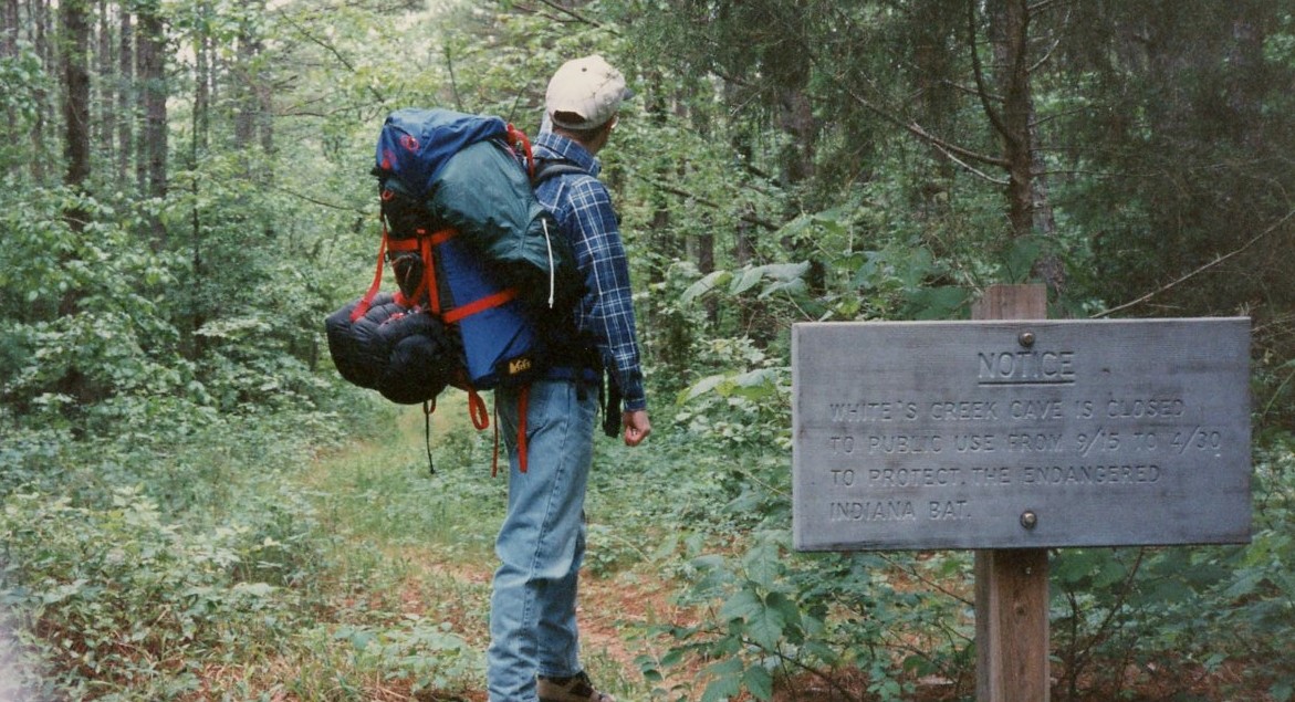 1995, May – Irish Wilderness backpack & Hannibal, Missouri